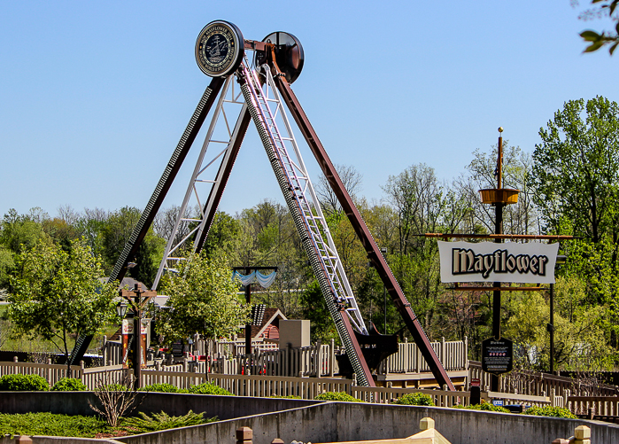 The worlds first launched Wing Rider Rollercoaster Thunderbird at Holiday World, Santa Claus, Indiana