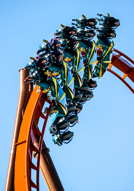 The worlds first launched Wing Rider Rollercoaster Thunderbird at Holiday World, Santa Claus, Indiana