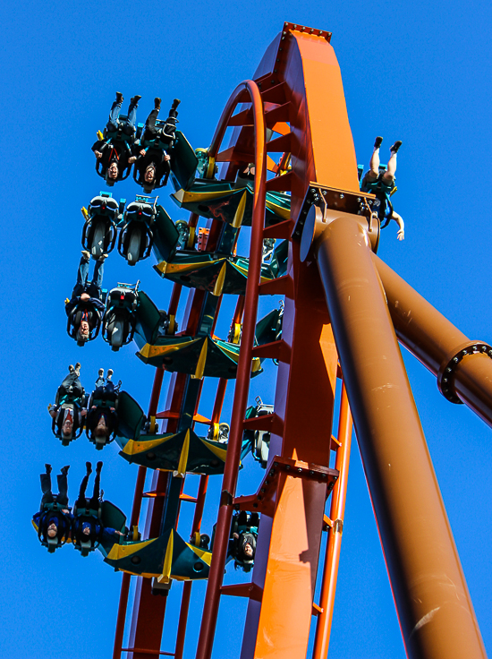 The worlds first launched Wing Rider Rollercoaster Thunderbird at Holiday World, Santa Claus, Indiana