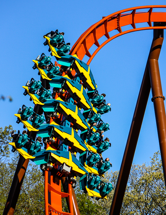 The worlds first launched Wing Rider Rollercoaster Thunderbird at Holiday World, Santa Claus, Indiana