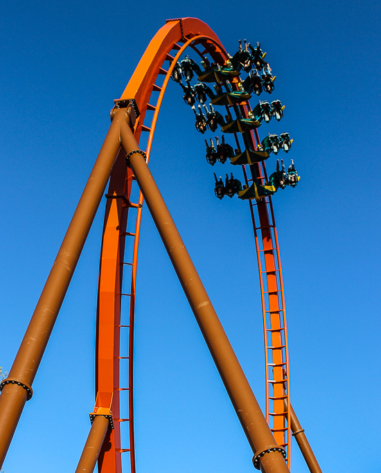 The worlds first launched Wing Rider Rollercoaster Thunderbird at Holiday World, Santa Claus, Indiana