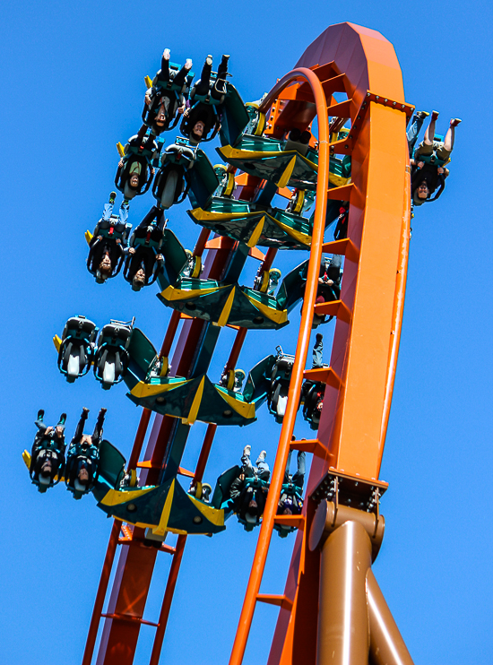 The worlds first launched Wing Rider Rollercoaster Thunderbird at Holiday World, Santa Claus, Indiana