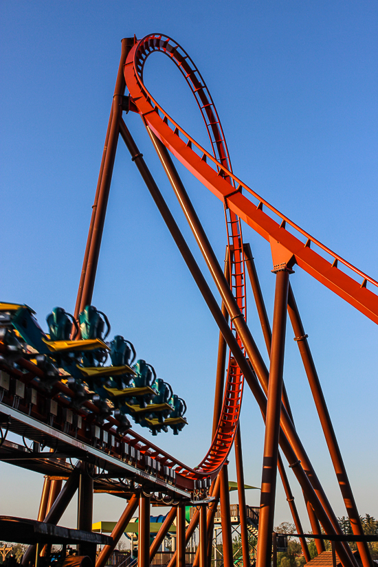 The worlds first launched Wing Rider Rollercoaster Thunderbird at Holiday World, Santa Claus, Indiana