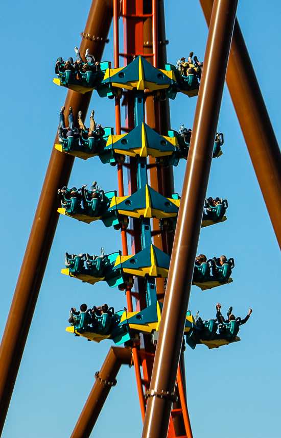 The worlds first launched Wing Rider Rollercoaster Thunderbird at Holiday World, Santa Claus, Indiana