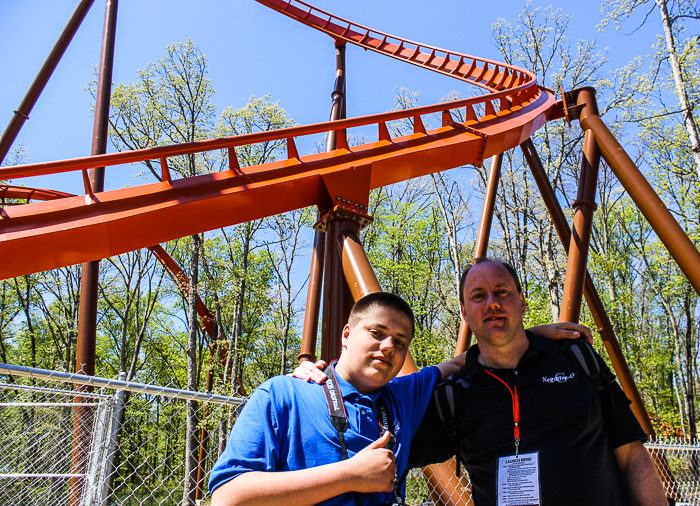 The worlds first launched Wing Rider Rollercoaster Thunderbird at Holiday World, Santa Claus, Indiana