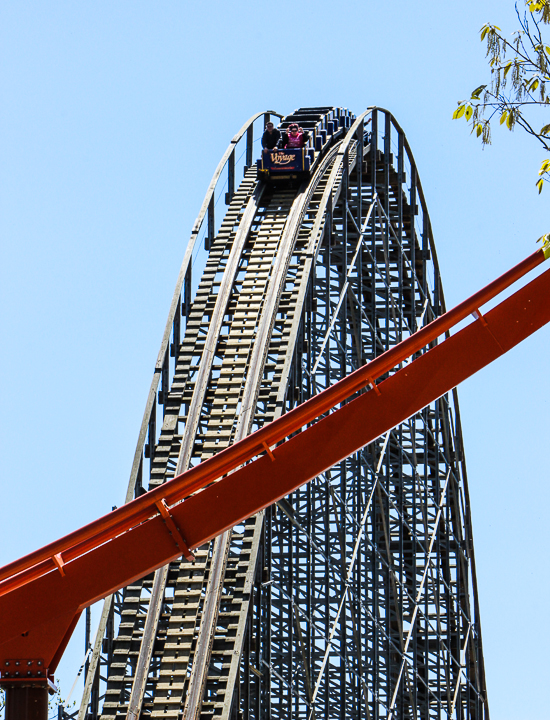 The worlds first launched Wing Rider Rollercoaster Thunderbird at Holiday World, Santa Claus, Indiana