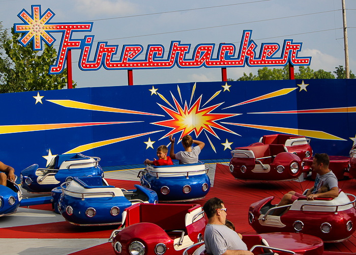 The new for 2017 Firecracker ride at Holiday World, Santa Claus, Indiana