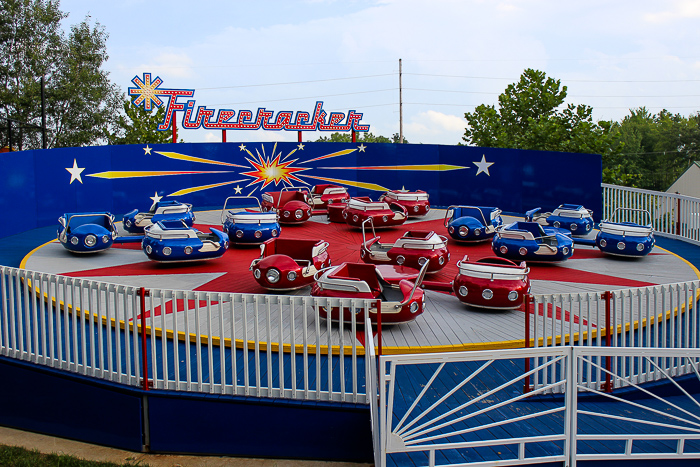 The new for 2017 Firecracker ride at Holiday World, Santa Claus, Indiana