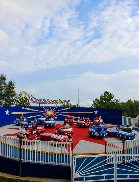 The new for 2017 Firecracker ride at Holiday World, Santa Claus, Indiana