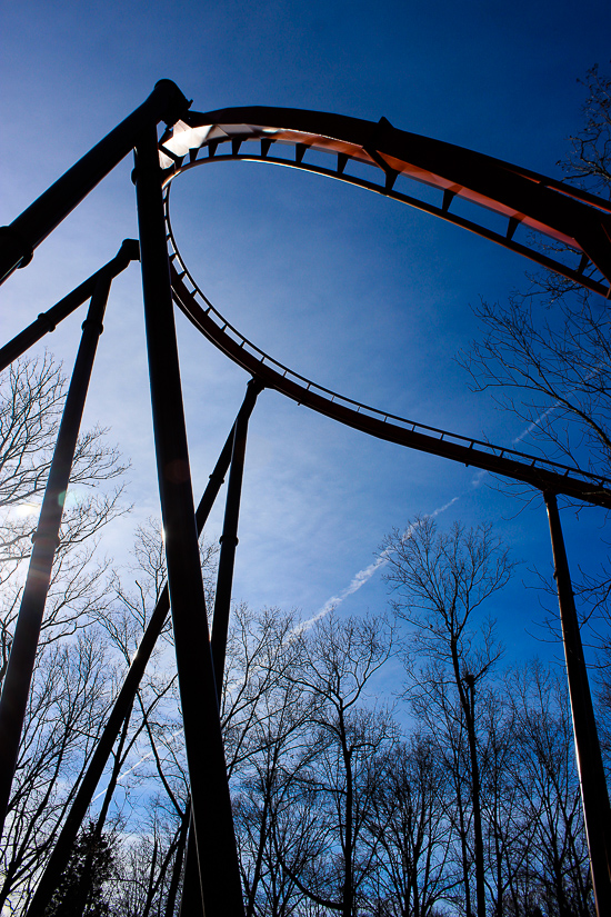 The Thunderbird roller coaster at Holiday World, Santa Claus, Indiana