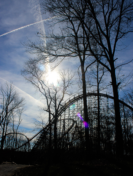 The Thunderbird roller coaster at Holiday World, Santa Claus, Indiana