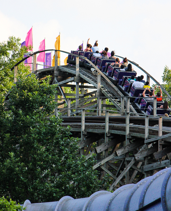The Legend rollercoaster at Holiday World, Santa Claus, Indiana