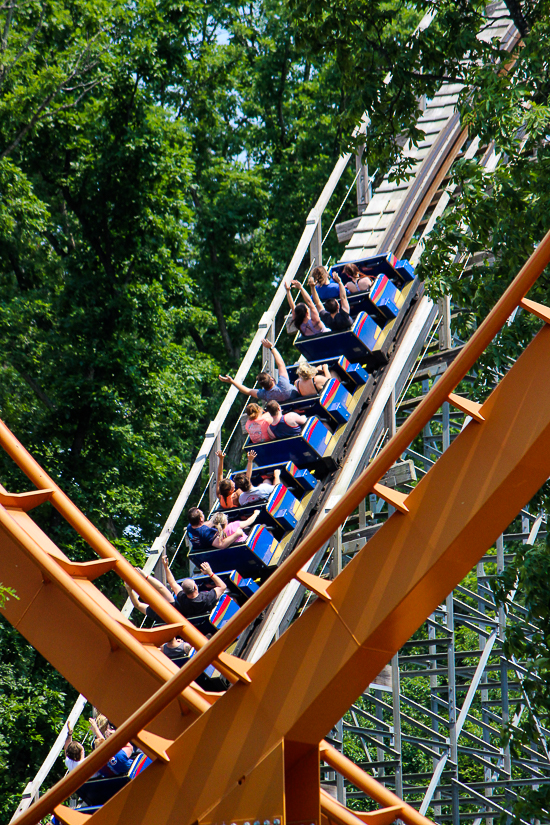 The Voyage rollercoaster at Holiday World, Santa Claus, Indiana