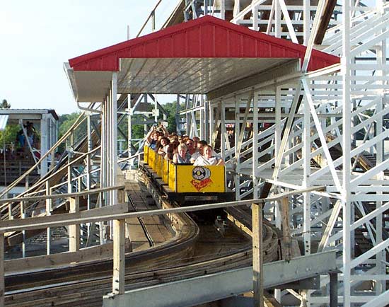 The Cornball Express Rollercoaster at Indiana Beach, Monticello, Indiana