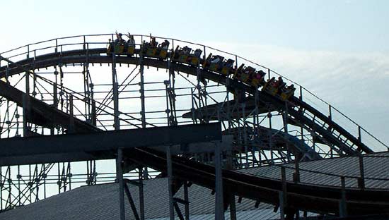 The Cornball Express Rollercoaster at Indiana Beach, Monticello, Indiana