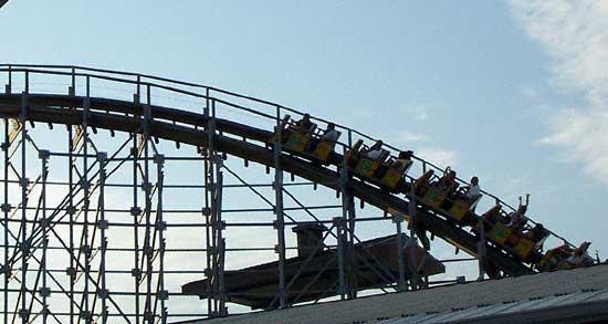 The Cornball Express Rollercoaster at Indiana Beach, Monticello, Indiana