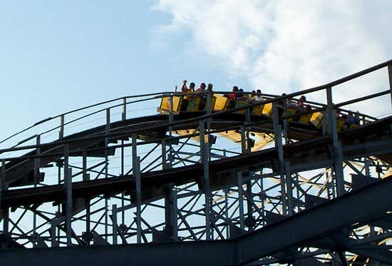 The Cornball Express Rollercoaster at Indiana Beach, Monticello, Indiana