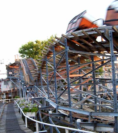 The Lost Coaster Of Superstition Mountain at Indiana Beach, Monticello, Indiana