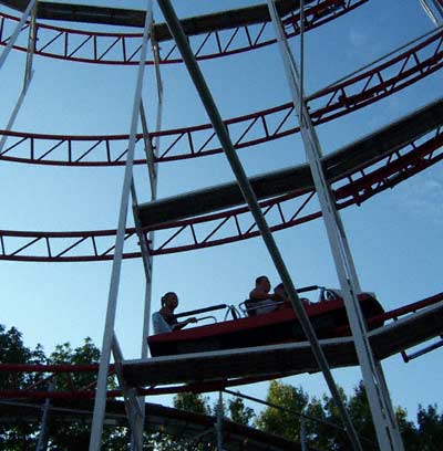 The Tig'rr Rollercoaster at Indiana Beach, Monticello, Indiana