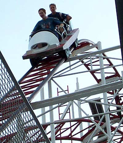 The Tig'rr Rollercoaster at Indiana Beach, Monticello, Indiana