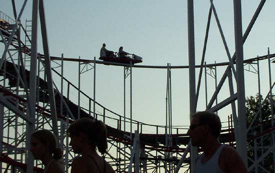 The Tig'rr Rollercoaster at Indiana Beach, Monticello, Indiana