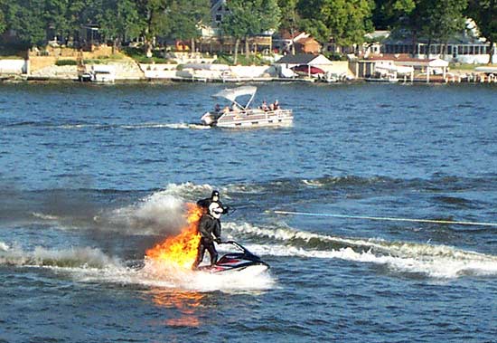 The Water Stunt Spectacular Show at Indiana Beach, Monticello, Indiana