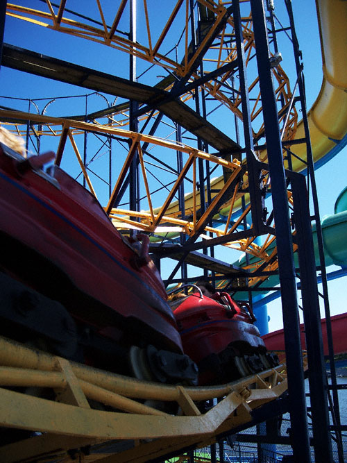 The Galaxi Roller Coaster at Indiana Beach Amusement Resort, Monticello, IN