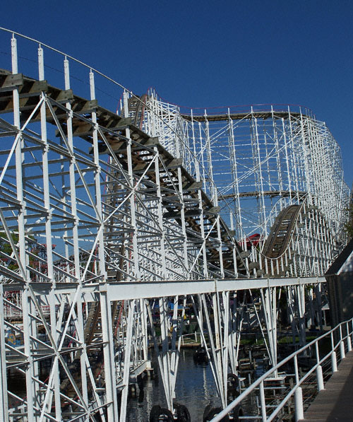 The Hoosier Hurricane Roller Coaster at Indiana Beach Amusement Resort, Monticello