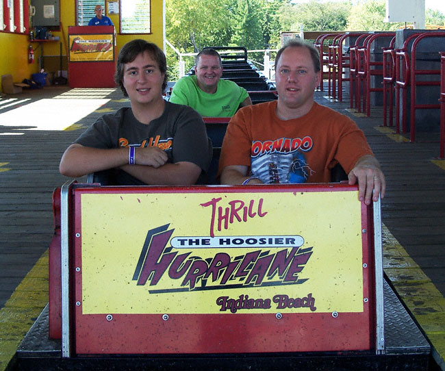 The Hoosier Hurricane Roller Coaster at Indiana Beach Amusement Resort, Monticello, IN