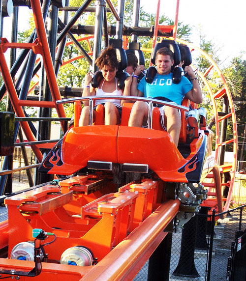 The Steel Hawg Rollercoaster At Indiana Beach Amusement Resort, Monticello, IN