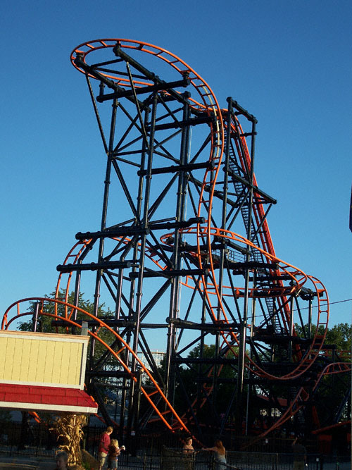 The Steel Hawg Rollercoaster at Indiana Beach Amusement Resort, Monticello, IN