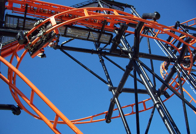 The Steel Hawg Rollercoaster At Indiana Beach Amusement Resort, Monticello, IN