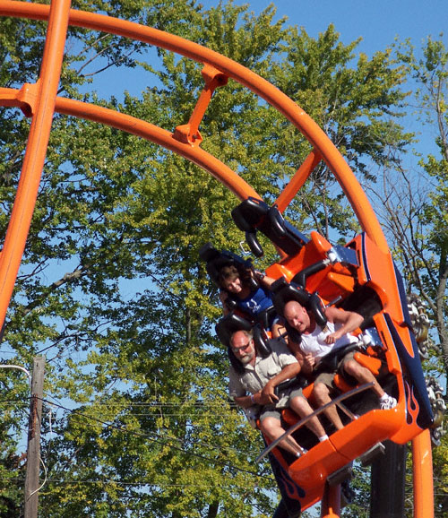 The Steel Hawg Rollercoaster At Indiana Beach Amusement Resort, Monticello, IN