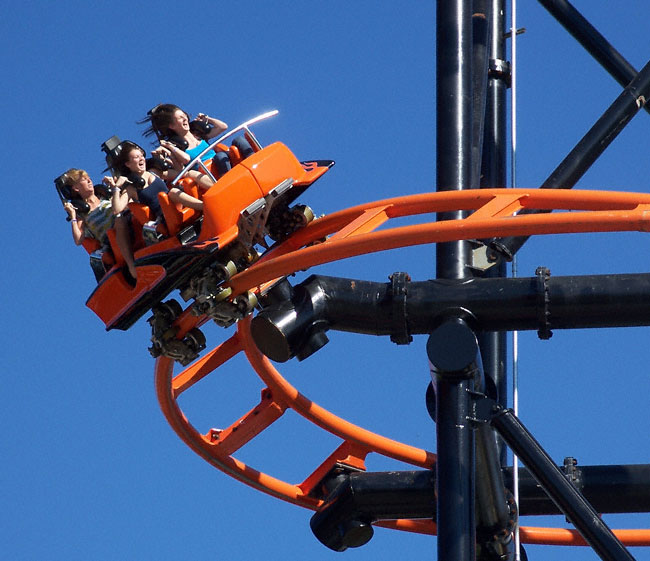 The Steel Hawg Rollercoaster At Indiana Beach Amusement Resort, Monticello, IN