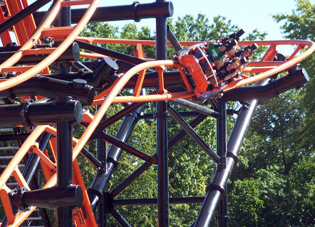 The Steel Hawg Roller Coaster At Indiana Beach Amusement Resort, Monticello, IN