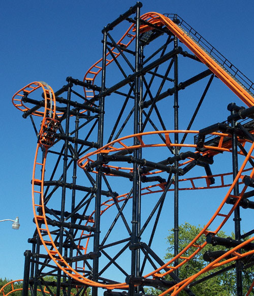 The Steel Hawg Roller Coaster At Indiana Beach Amusement Resort, Monticello, IN