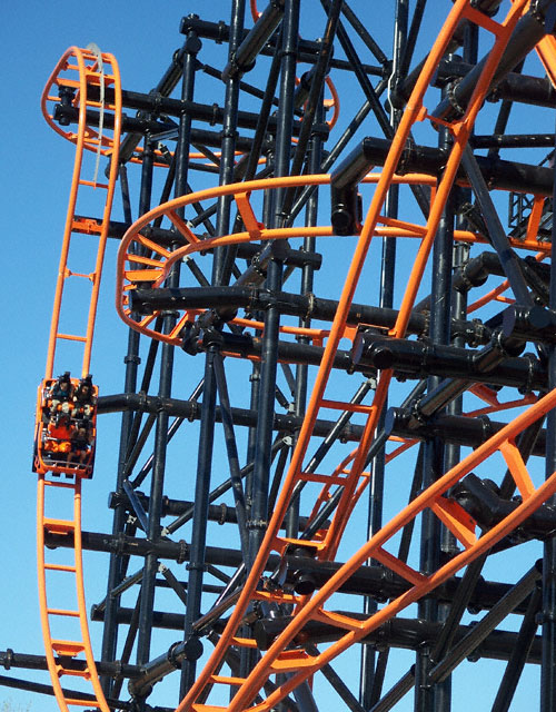 The Steel Hawg Rollercoaster At Indiana Beach Amusement Resort, Monticello, IN