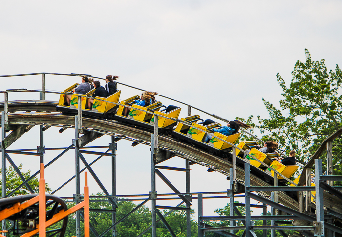 The Cornball Express Roller Coaster at Indiana Beach, Monticello Indiana