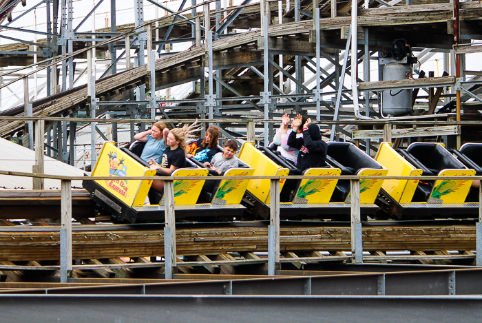 The Cornball Express roller coaster at Indiana Beach, Monticello Indiana