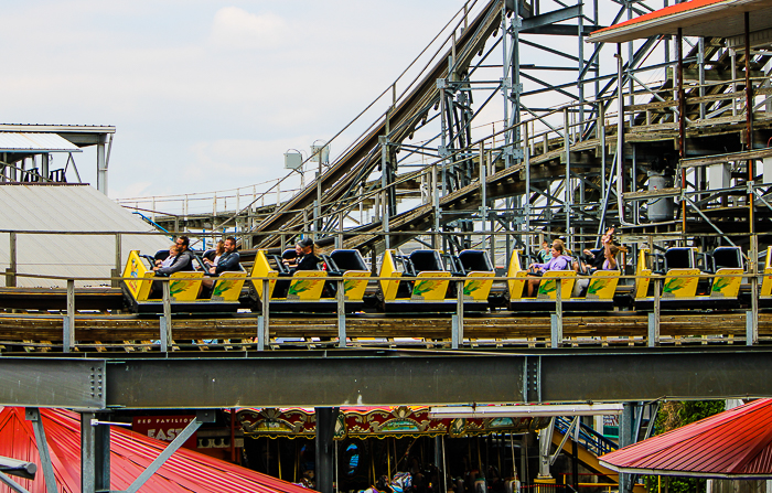 Cornball Express Roller Coaster at Indiana Beach, Monticello Indiana