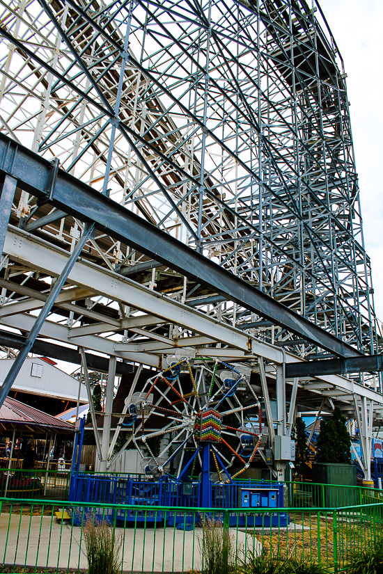 The Cornball Express roller coaster at Indiana Beach, Monticello Indiana