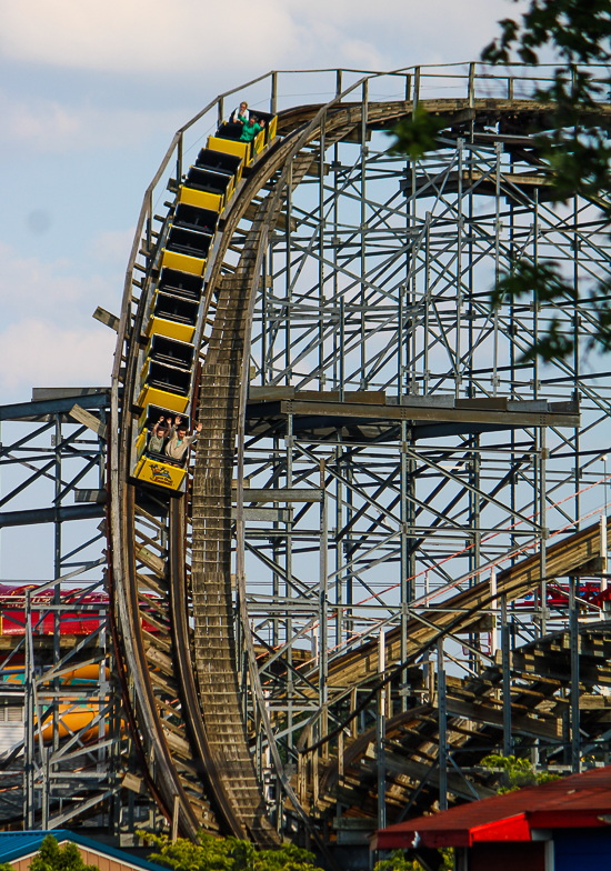 Cornball Express Roller Coaster at Indiana Beach, Monticello Indiana