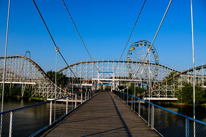 The Hoosier Hurricane Roller Coaster at Indiana Beach, Monticello Indiana