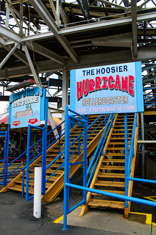 The Hoosier Hurricane roller coaster at Indiana Beach, Monticello Indiana