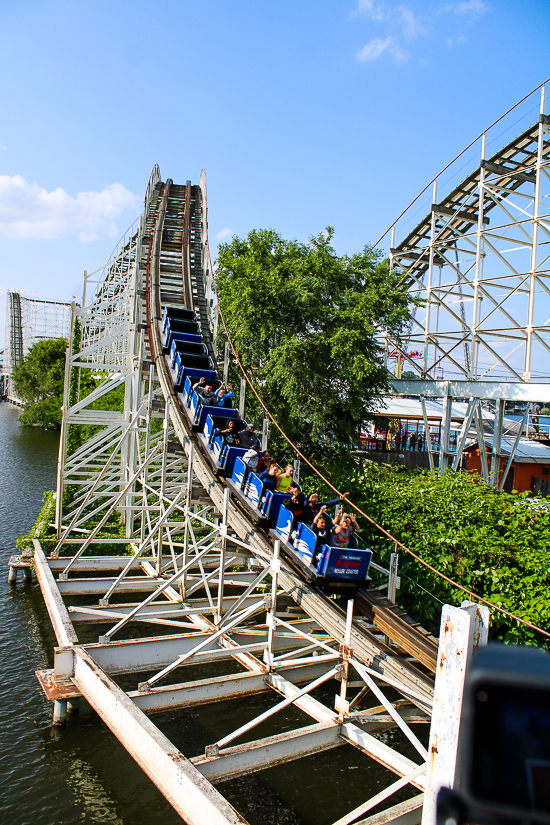 The Hoosier Hurricane Roller Coaster at Indiana Beach, Monticello Indiana