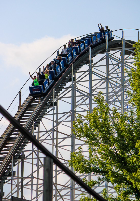 The Hoosier Hurricane Roller Coaster at Indiana Beach, Monticello Indiana