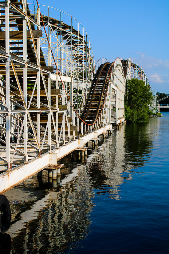 The Hoosier Hurricane Roller Coaster at Indiana Beach, Monticello Indiana