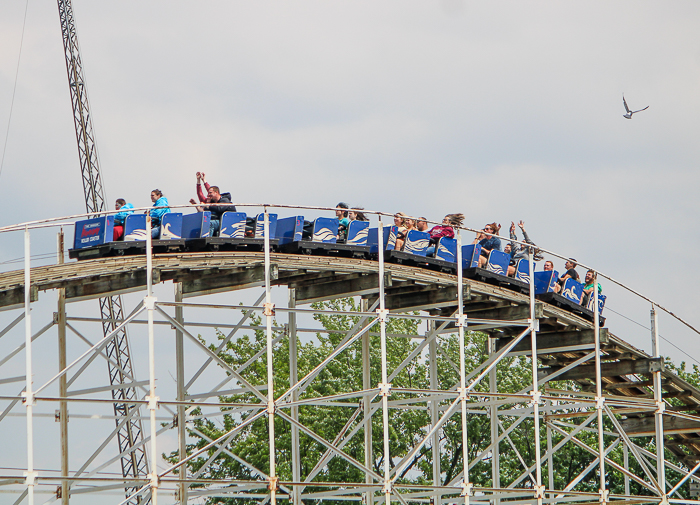 The Hoosier Hurricane roller coaster at Indiana Beach, Monticello Indiana