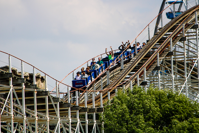 The Hoosier Hurricane roller coaster at Indiana Beach, Monticello Indiana