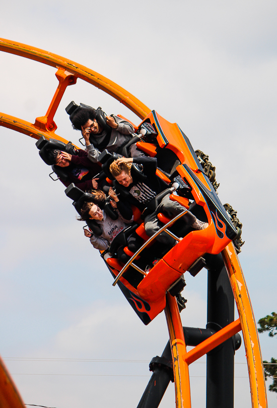 The Steel Hawg roller coaster at Indiana Beach, Monticello Indiana